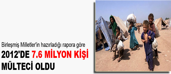 BM: 2012de 7.6 milyon kişi mülteci oldu