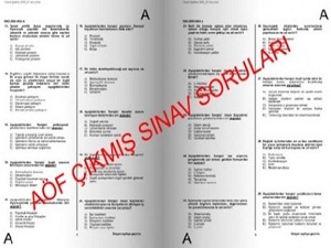 aöf psikoloji çıkmış sorular