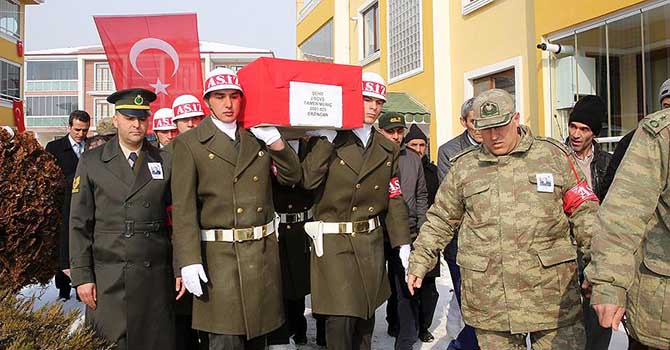 Şehit Jandarma Astsubay Meriç son yolculuğuna uğurlandı