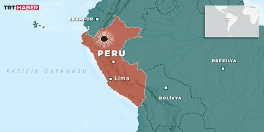 Peru'da 7,3 büyüklüğünde deprem