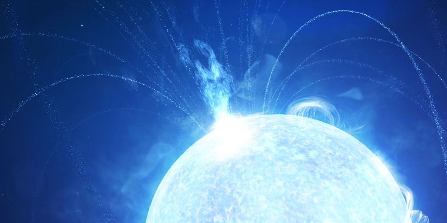 Nötron yıldızı patladı bir milyar Güneş gücünde enerji uzaya püskürdü