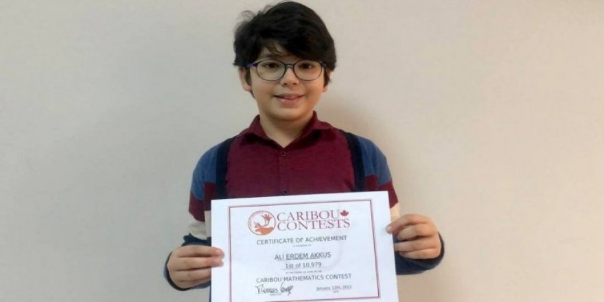 11 yaşındaki öğrenci uluslararası matematik yarışmasında şampiyon oldu