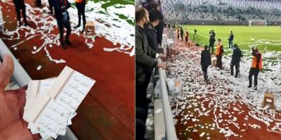 Kur'an-ı Kerim sayfalarını kesip konfeti yaptılar