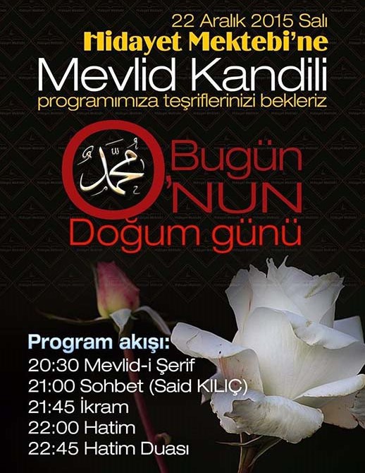 Hidayet Mektebi - Mevlid Kandili Programı